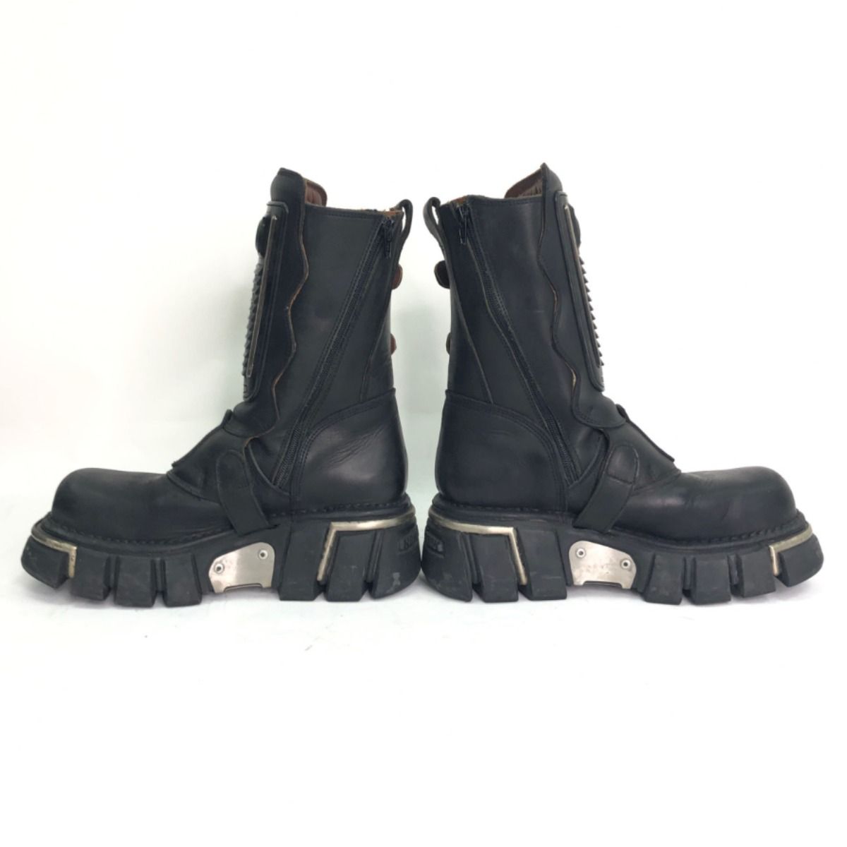 ▽▽NEWROCK ニューロック バイク厚底ブーツ サイズ42 ブラック 