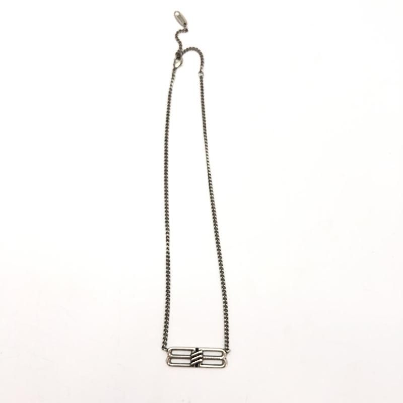 【BALENCIAGA】チェーンリンク ロゴ エングレーブ ネックレス BALENCIAGA】チェーンリンク ロゴ エングレーブ ネックレス