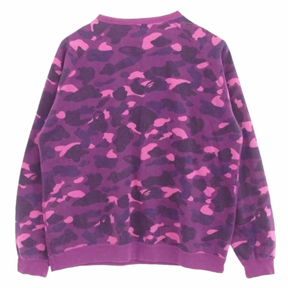 A BATHING APE アベイシングエイプ 00s BAPE ロゴ ライトストーン スウェット パープル系 XL【中古】 A BATHING APE アベイシングエイプ 00s BAPE ロゴ ライトストーン