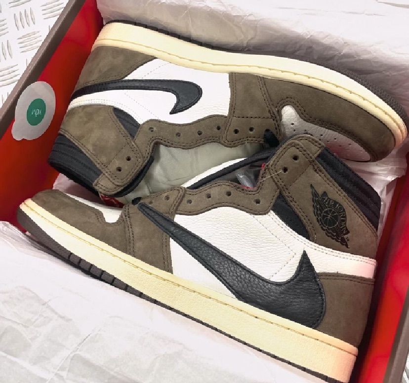 海外正規品・楽天市場店 Nike × Travis Scott AJ1 OG ダークモカ ハイ - 靴