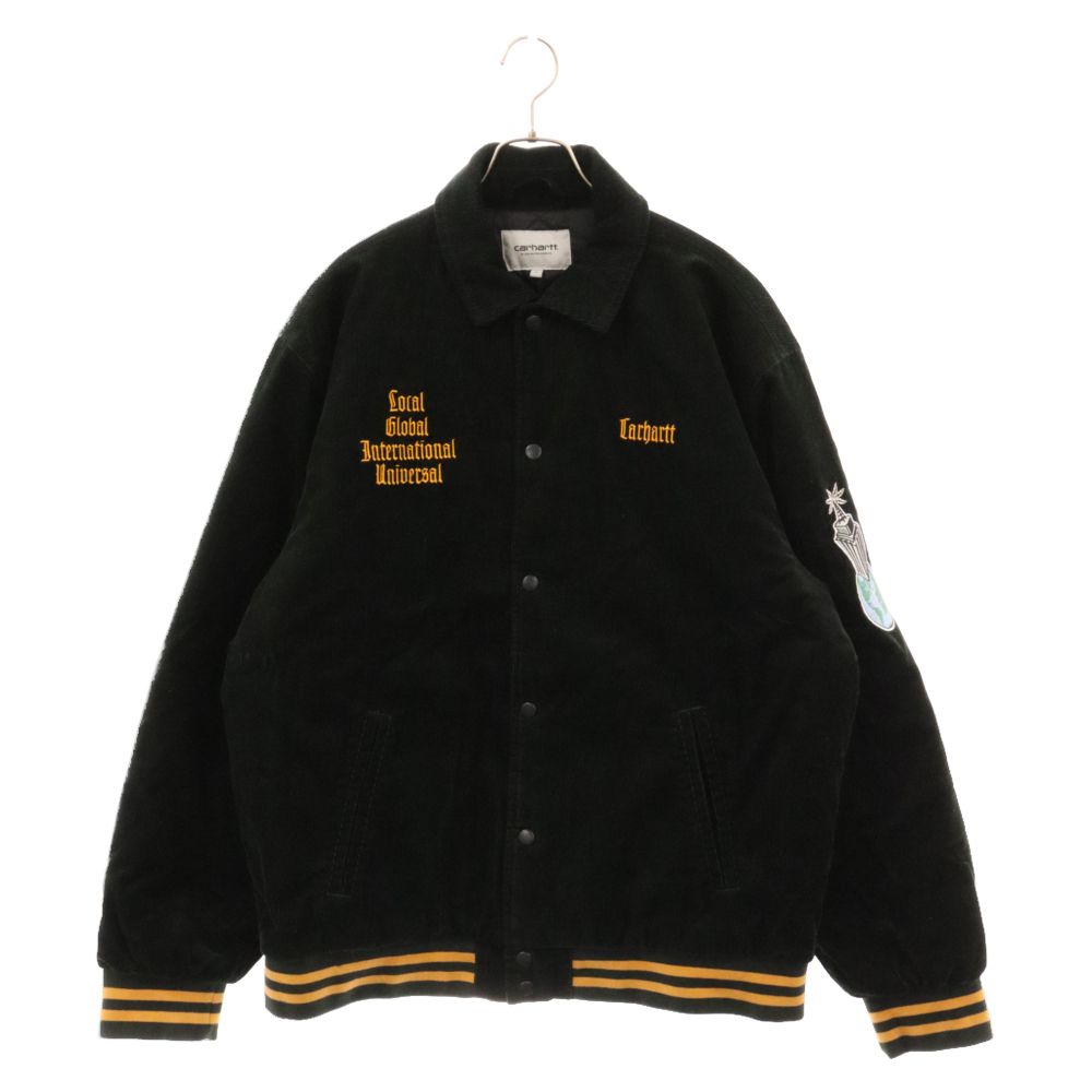 Carhartt WIP (カーハート ダブリューアイピー) LETTERMAN JACKET レターマンコーデュロイジャケット スタジャン グリーン