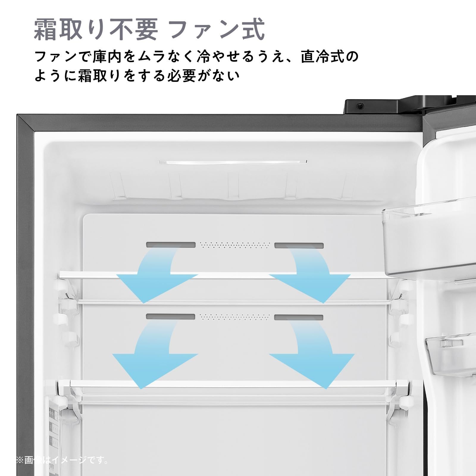 283L 幅55.4cm スペースグレイ HR-D28ES 3ドア 冷蔵庫 右開き セレクト