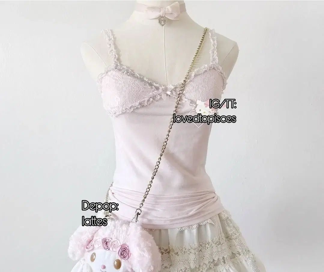 LIZ LISA リズリサ LIZ LISA 珍しい 必須アイテム トップス ノースリーブ レイヤード リボン ギャル