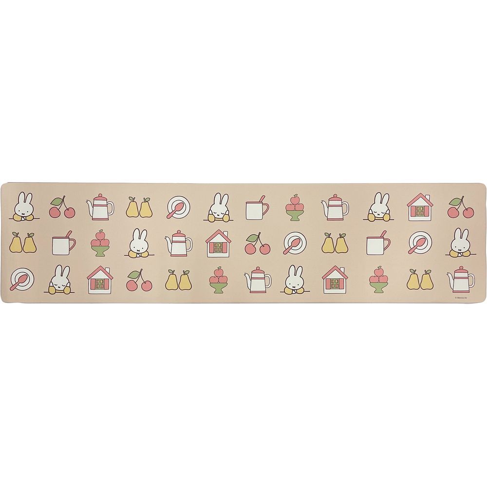 ミッフィー/アイコン  キャラクター PVC ロングマット 45×180cm キッチンマット 拭ける 180 45×180cm フロアマット ロングマット キッチン 台所 マット ビニール製 拭くだけ キャラクター かわいい