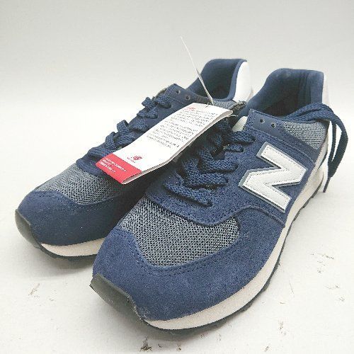未使用 NewBalance ニューバランス スリム ローカット スポーティ スニーカー サイズ26.5 ネイビー メンズ E 