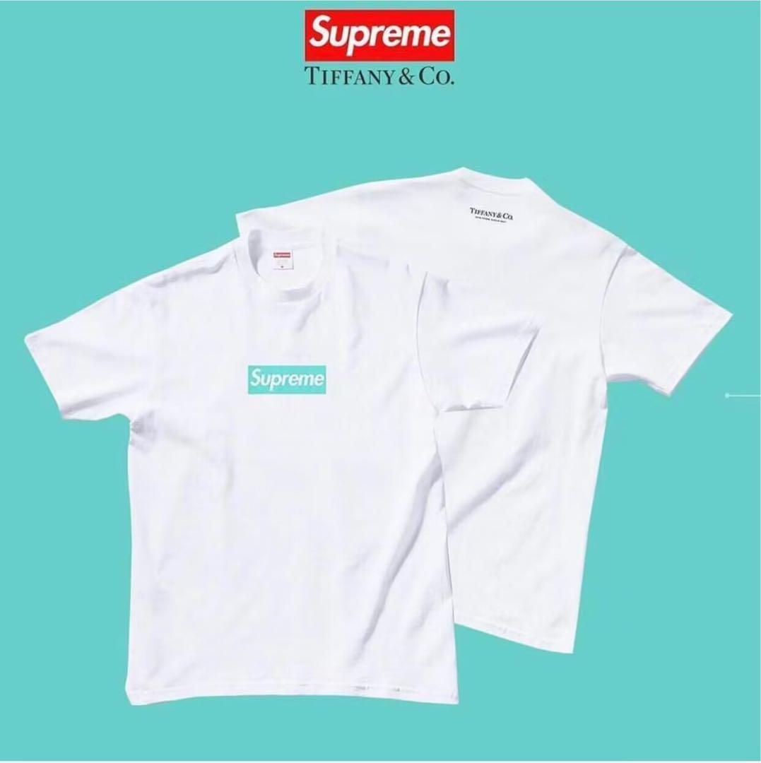 シュプリームSupreme x Tiffany 21FW Box Logo ゆったりとした