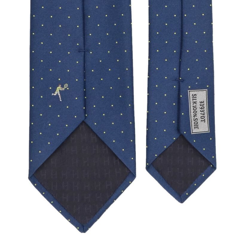 HERMES ⁄ エルメス | シルク100% シェーヌダンクル 総柄 ネクタイ 【お