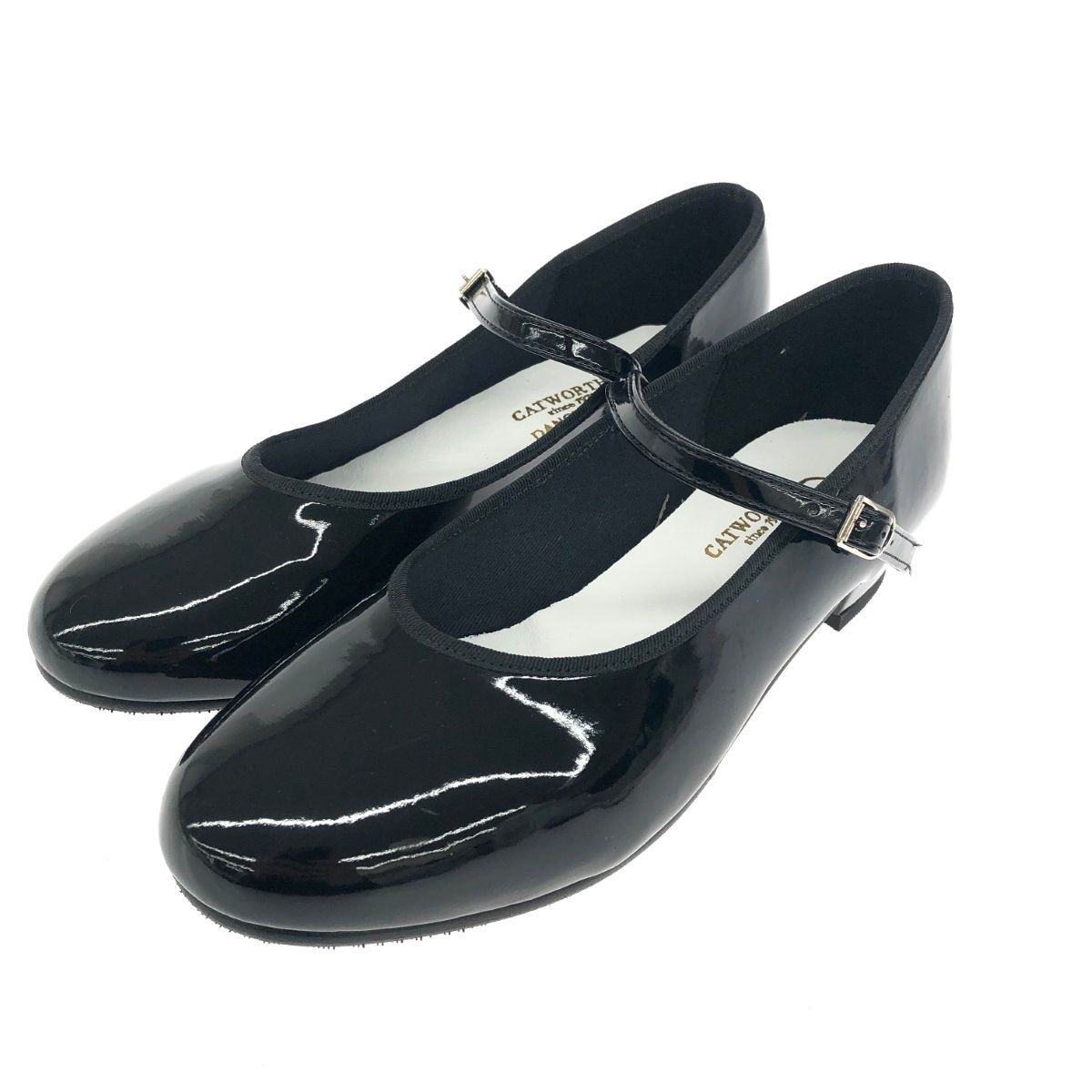 ローヒールワンストラップシューズ Patent/Black／CATWORTH