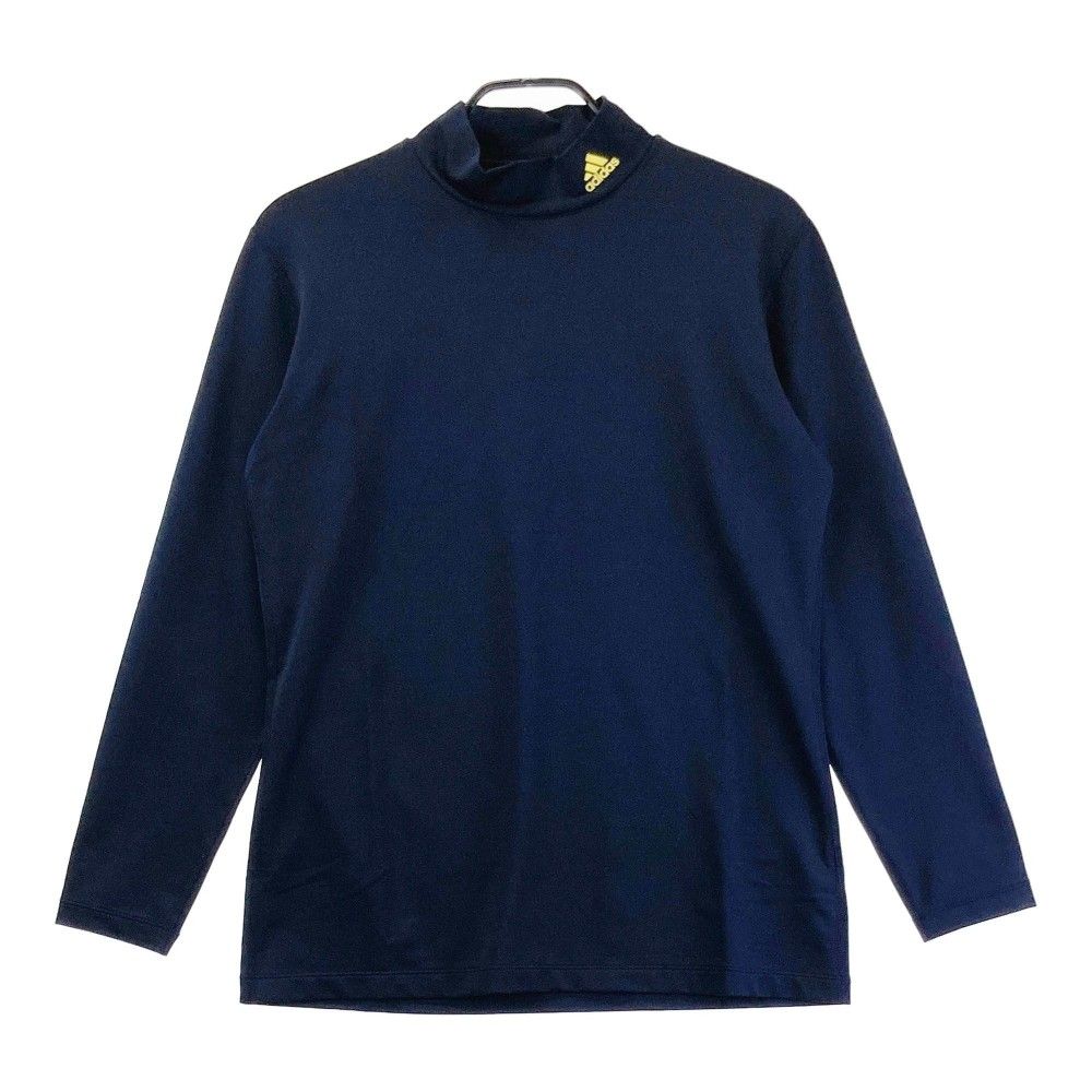 サイズ：L/G ADIDAS GOLF アディダスゴルフ  ハイネック 長袖インナーTシャツ  ネイビー系 [240101354191]# ゴルフウェア メンズ ストスト
