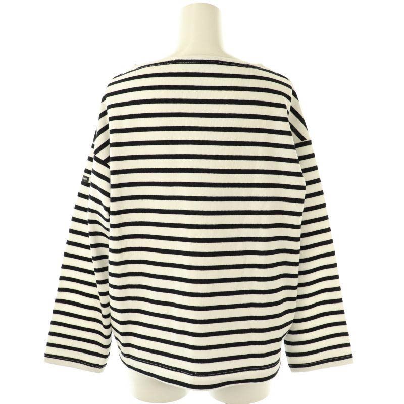 セントジェームス SAINT JAMES OUESSANT LOOSE ウェッソン ルーズ カットソー バスクシャツ 長袖 1 ホワイト ブラック レディース SAINT JAMES（セントジェームス）OUESSANT LOOSE（ウエッソン