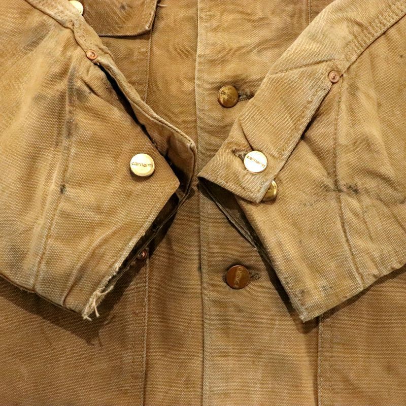70s vintage Carhartt ミシガンチョアコート 裏地ブランケット ダック