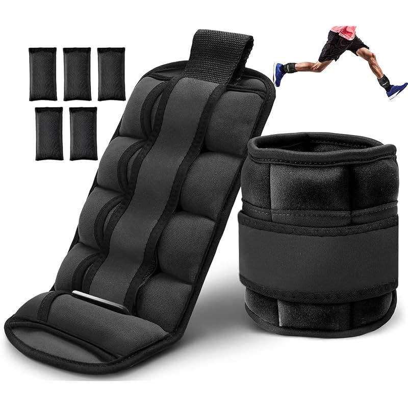 【新品】 アンクルウェイト， リストウエイト 5段階調節重さ調整可能 足首砂袋 手首重り 耐久性手足両用 バックルタイプ 筋トレ スリム スポーツ リストウェイト ダイエット ランニング ウ