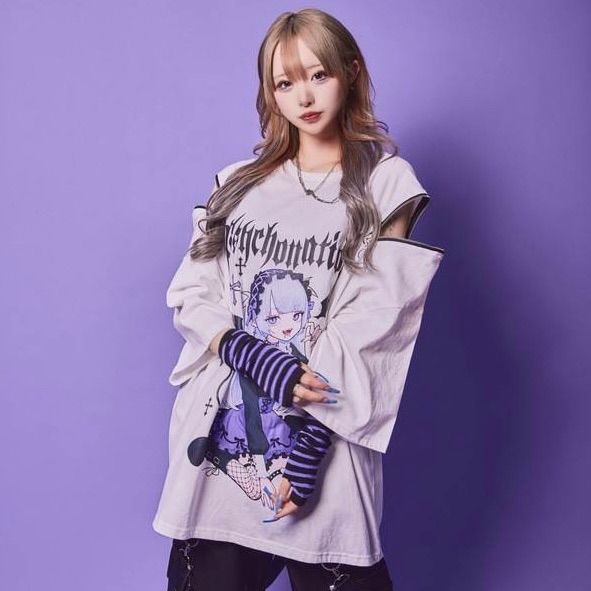PSYCHO NATION/サイコネーション】寝田ルネ コラボ デビルTEE