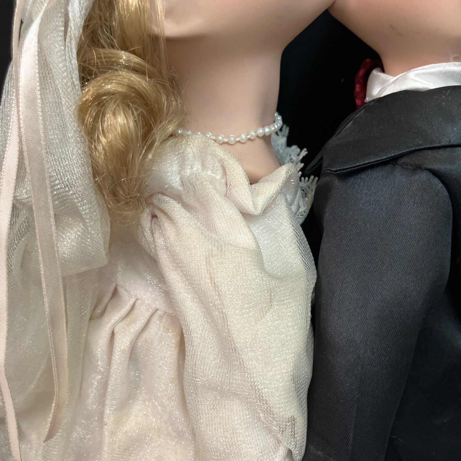 ビスク・ドールキスカップル-ウェディング ビスクドール キスカップル ペア 人形 ウェディング 結婚式