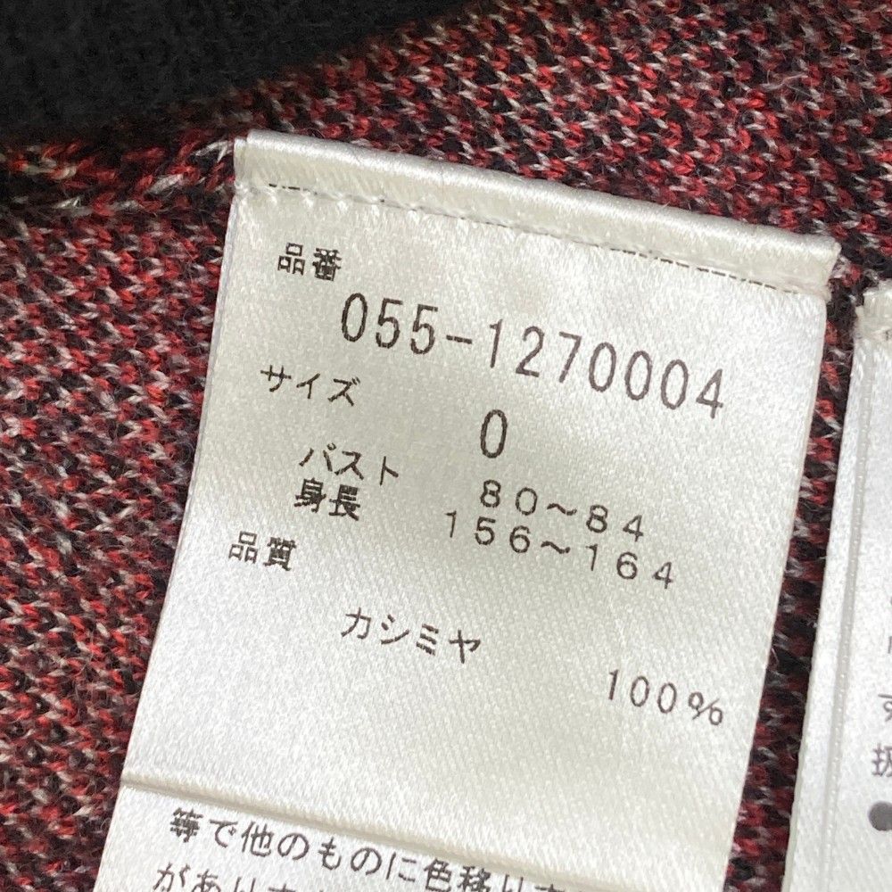 サイズ：0 PEARLY GATES パーリーゲイツ カシミヤ クルーネック ニット