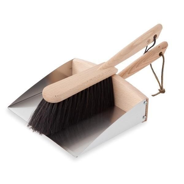 レデッカー 110022 マグネット式ダストパンセット 36cm ハースブラシセット 馬毛 おしゃれ プレゼント ギフト