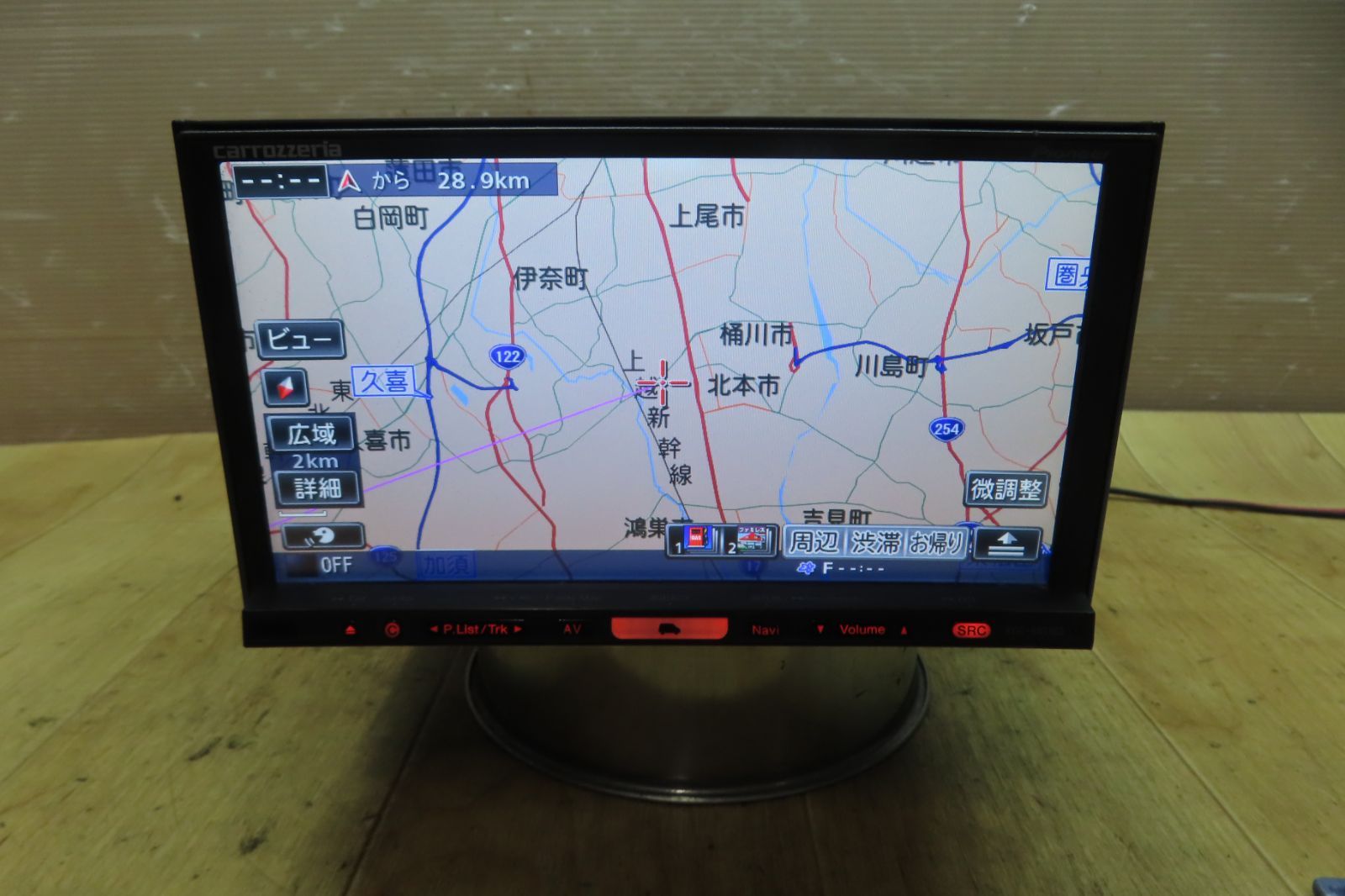 タッチパネル正常 付 F2193|カロッツェリア AVIC-HRZ900 HDDナビ 地図2011年 地デジTVフルセグ内蔵 CD DVD TV再生OK