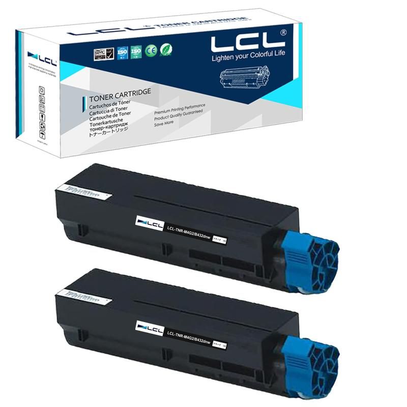 LCL OKI用 TNR-M4G2 TNR-M4G1 B432dnw 12000枚 2パック ブラック 互換トナーカートリッジ 対応機種 B432dnw