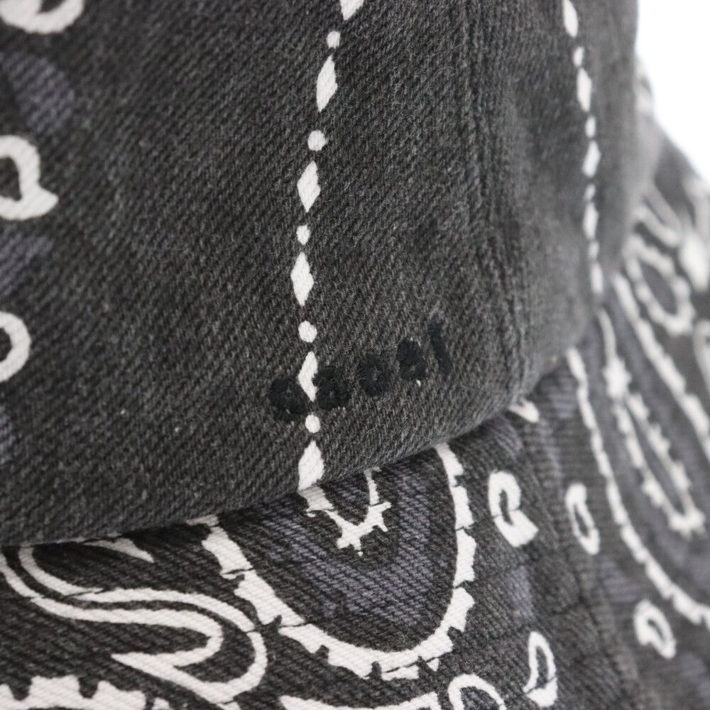美品！Sacai サカイBANDANA バンダナ ダブルブリム バケットハット Sacai (サカイ) 22SS BANDANA DOUBLE BRIM HAT バンダナ ダブル
