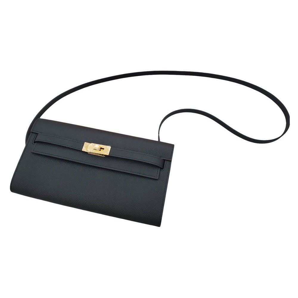 VINTAGE エルメス ケリートゥーゴー ノワール/G金具 エルメス ケリートゥーゴー ノワール エプソン ゴールド金具 B