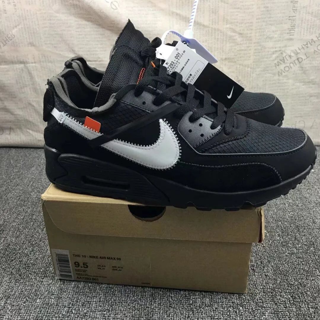 ✨新品未使用✨ OFF-WHITE X Nike Air Max 90 Black THE TEN ユニ 