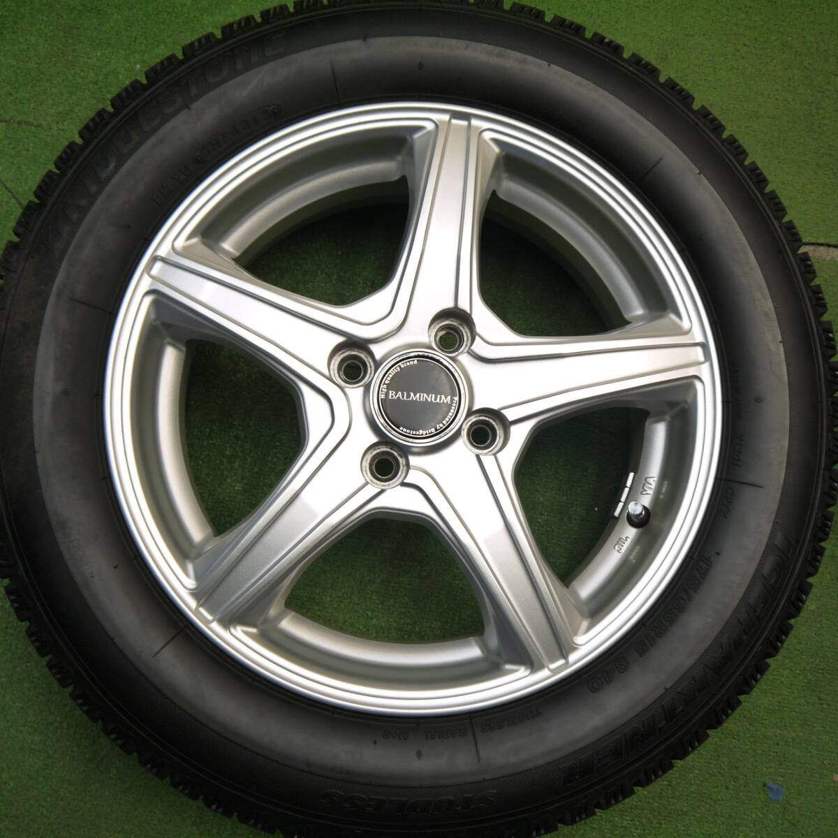 超激安！ バリ溝 キレイ ほぼ10分 スタッドレス 175 65R15 ブリヂストン アイスパートナー BALMINUM バルミナ 15インチ PCD100 4H 5031207Hス 爆安！