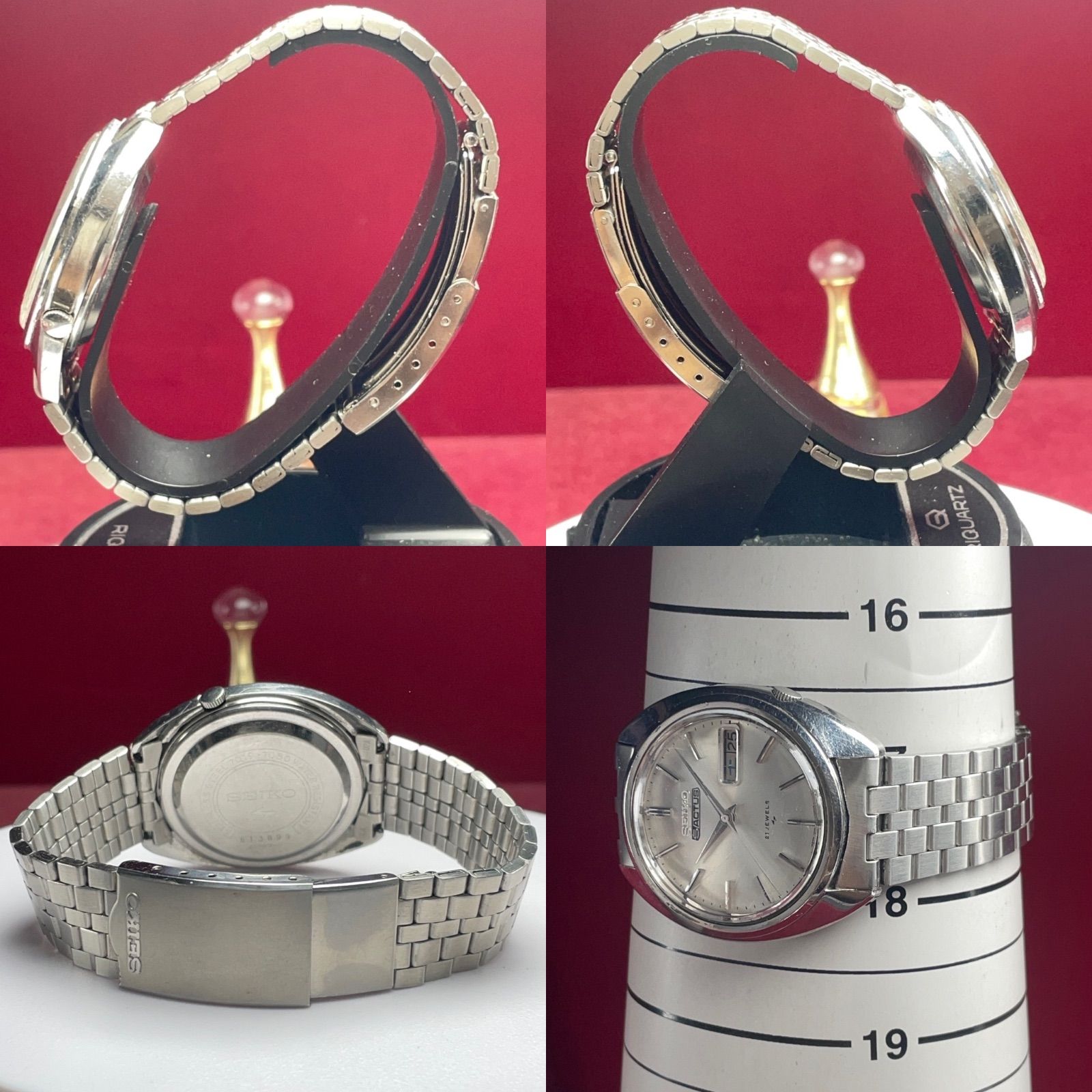 1975年製 SEIKO 5 ACTUS 自動巻 21石 SEIKO製ブレス ヴィンテージ