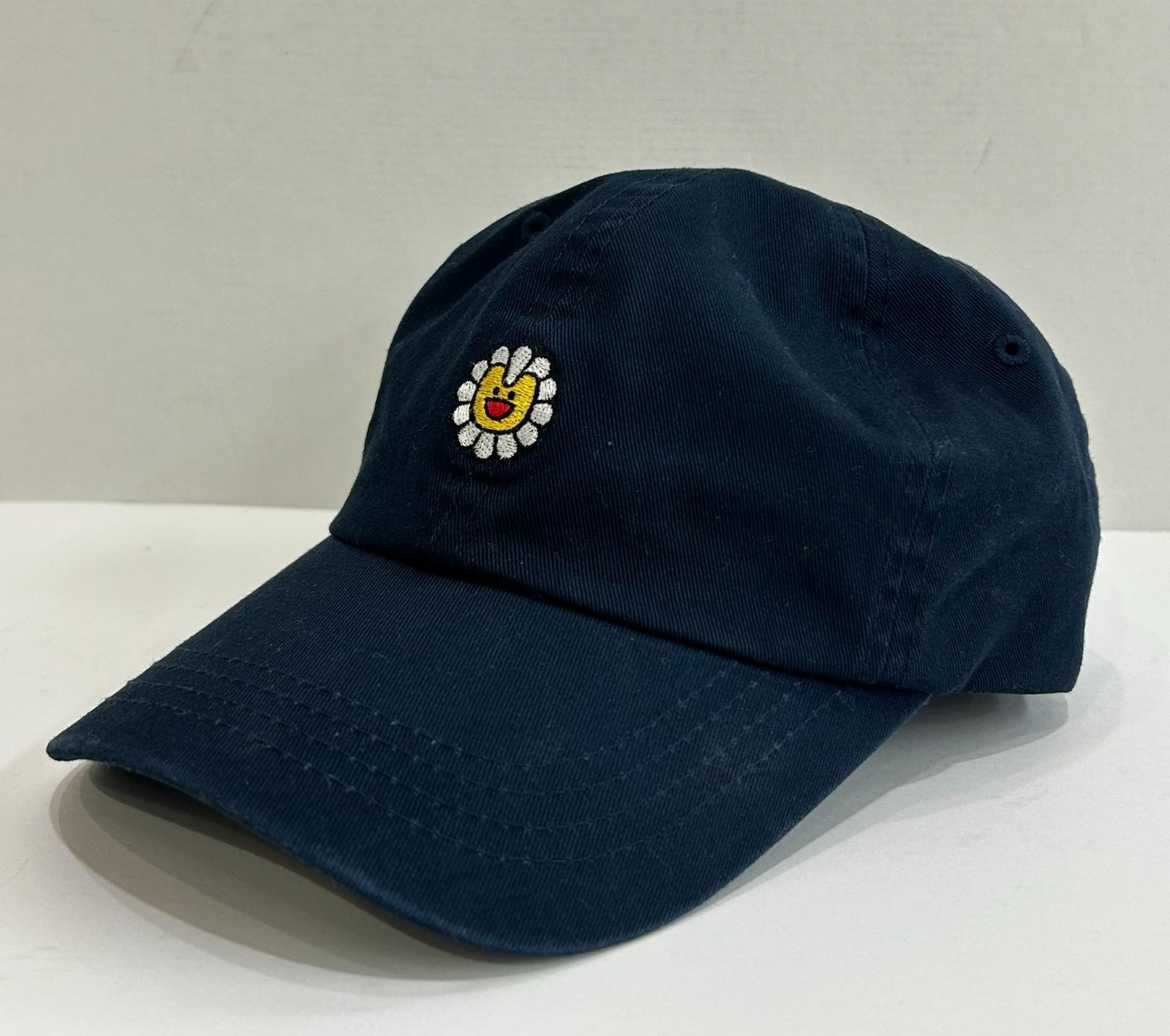 中古 NewJeans MURAKAMI アジャスター キャップ ネイビー 村上隆