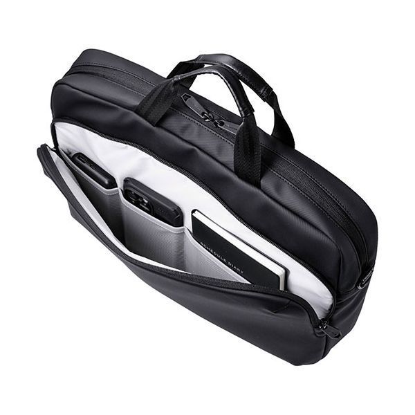 エレコム ブリーフバッグ 15.6インチ 樹脂コート ブラック ZSB-BC01L15BK WWW_MEBLE-SODAR_PL