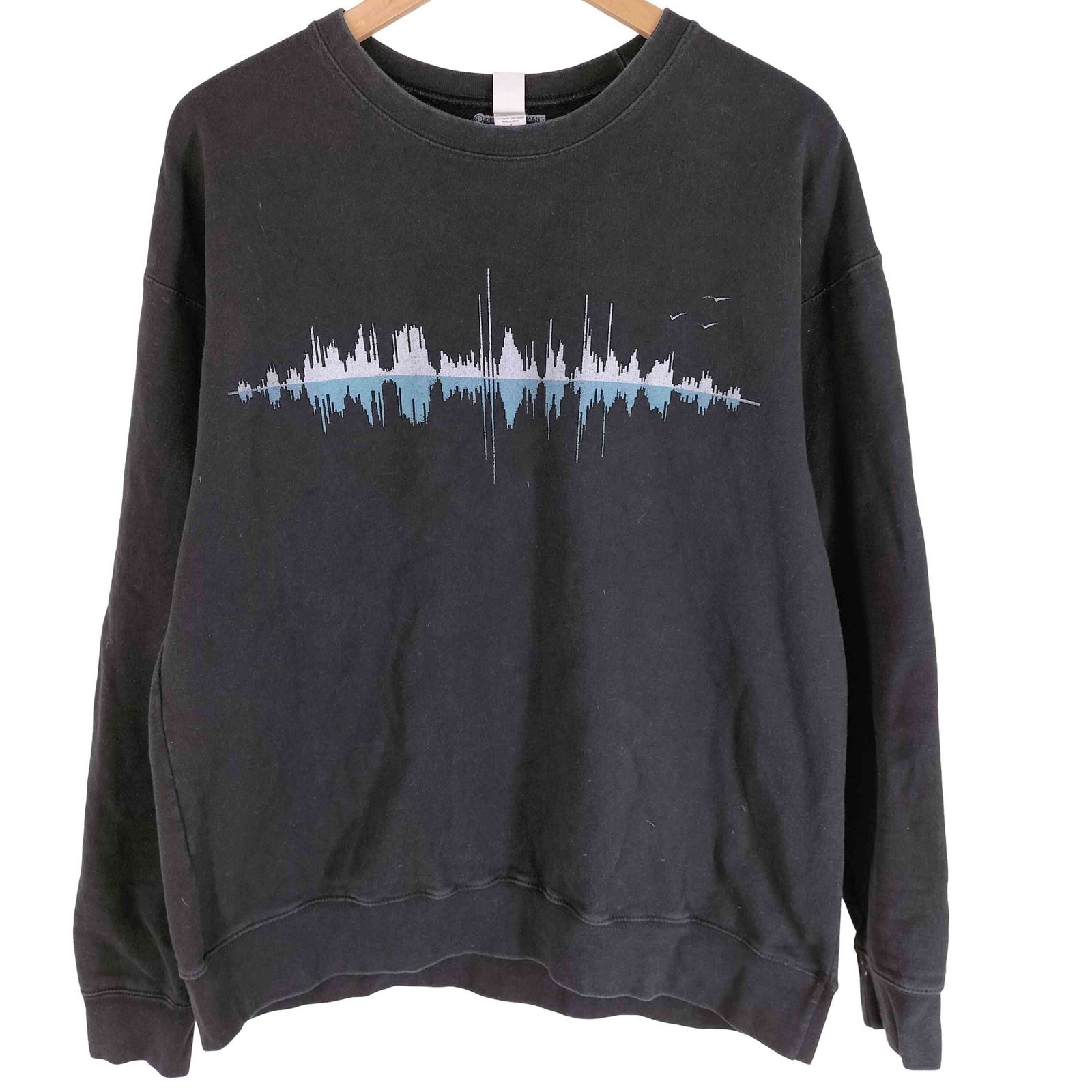 タルテックス TULTEX DESIGN BY HUMANS コットンポリ 波形 スウェット メンズ import：M 