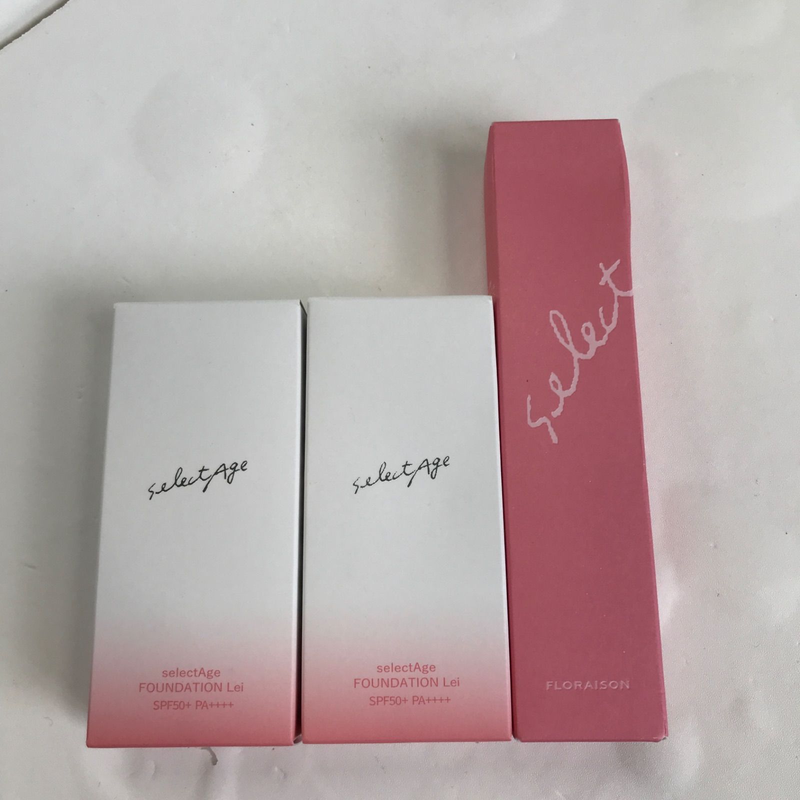 Y702 selectAge セレクタージュ ファンデーション レイ 19g×2 ホワイトエッセンス 30ml 3点セット