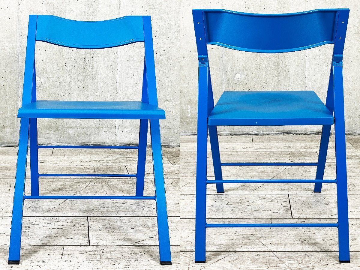 折り畳みチェア ブルー