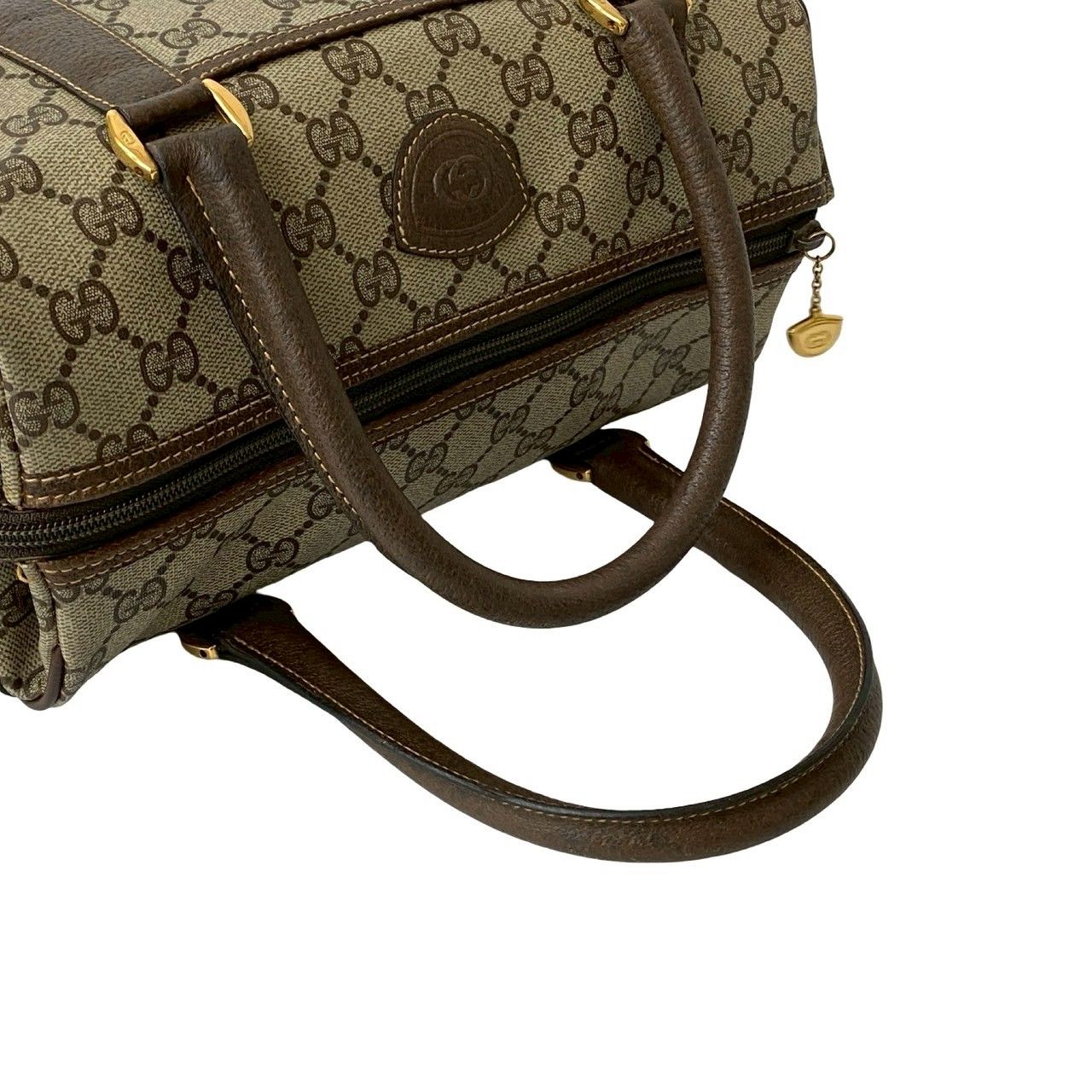極 美品 GUCCI グッチ オールドグッチ ヴィンテージ GG ロゴ 金具 柄