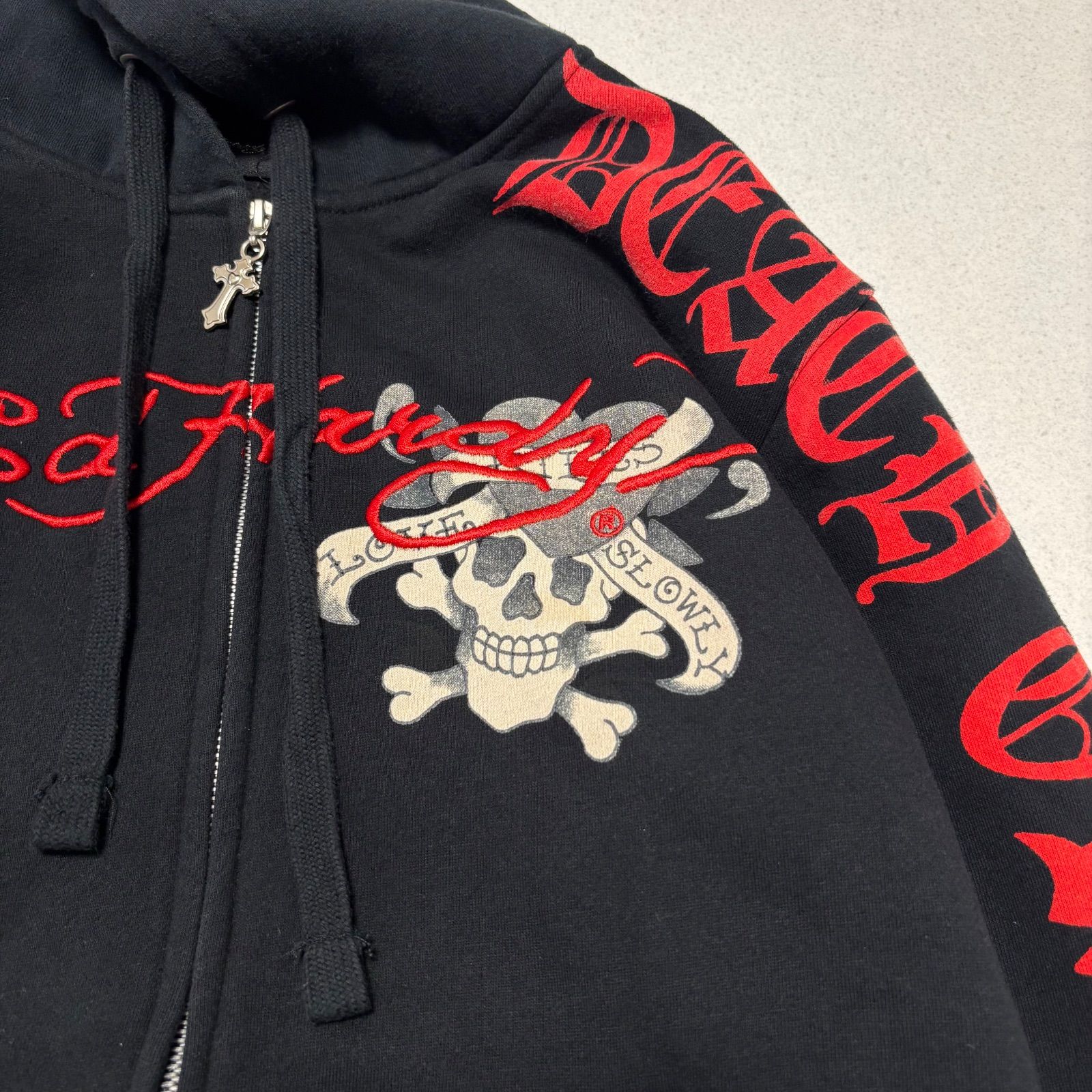 Ed Hardy zip foodie エドハーディー ジップアップ パーカー
