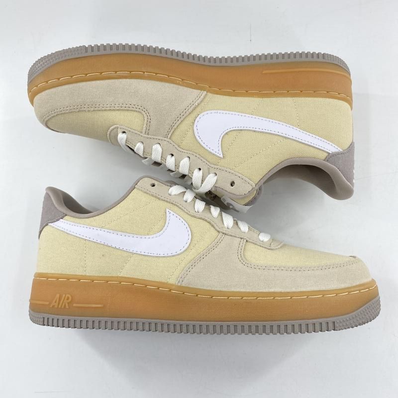 NIKE Women s Air Force 1 07 Light Khaki|Gum Yellow|College Grey|White スニーカー 27.5cm HV4306-234 アイボリー グレー ホワイト ナイキ 10