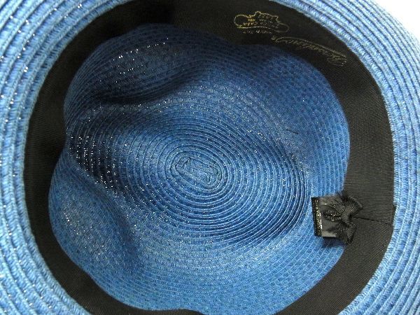 □新品□未使用□ BORSALINO ボルサリーノ ペーパー リボン 帽子 中