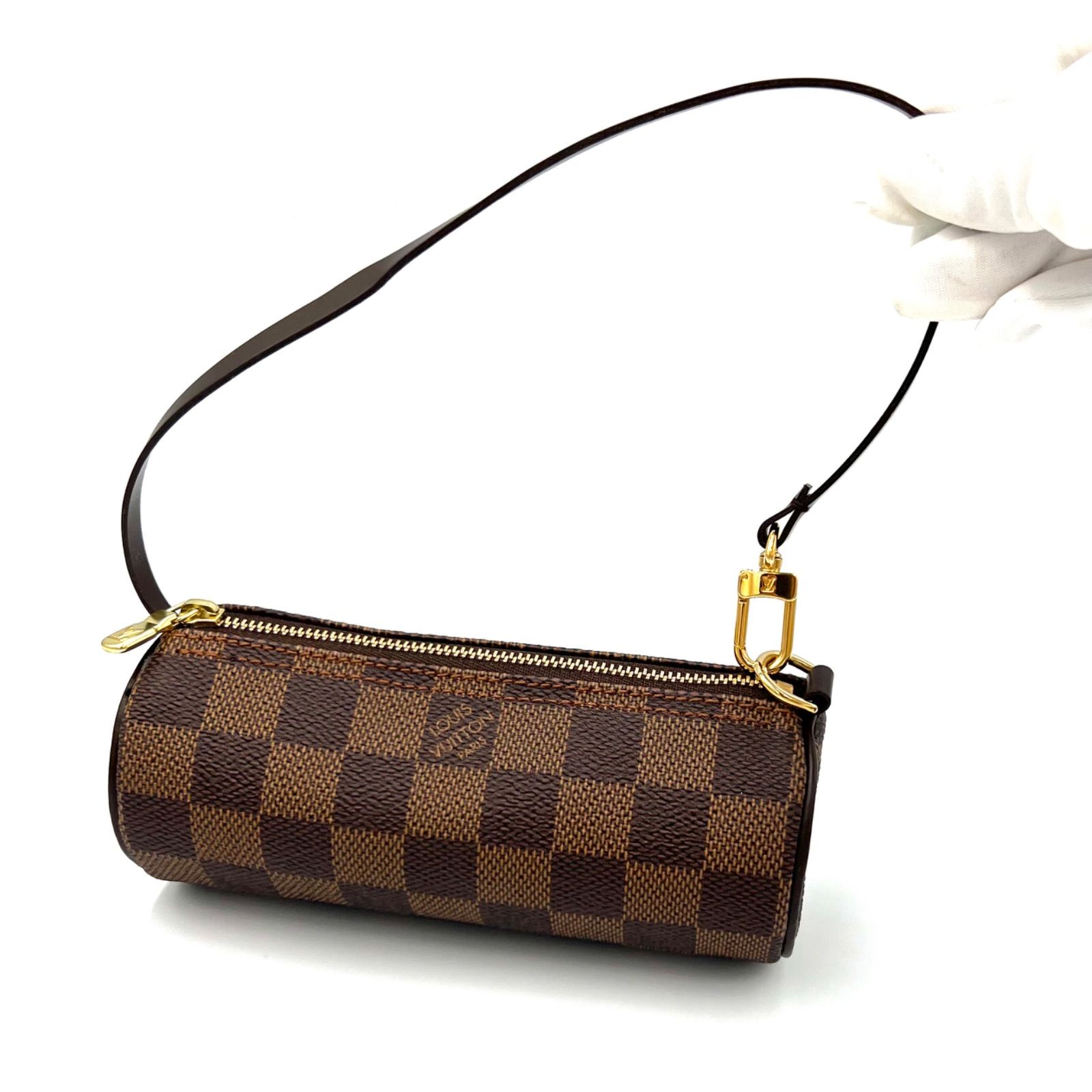 ルイヴィトン N51303 ダミエ パピヨン 30 ハンドバッグ ポーチ付き