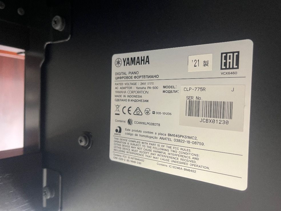★71688【電子ピアノ】YAMAHA　CLP775R　21年製 ☆71688【電子ピアノ】YAMAHA CLP775R 21年製 - メルカリ