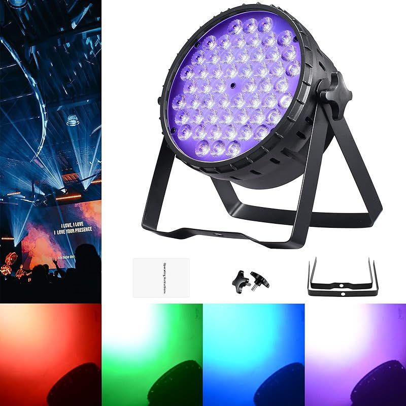 BETOPPER LEDステージライト・コントローラー・ケーブルセット Amazon.com: BETOPPER LED Stage Lights, 54x3W RGB Par Light