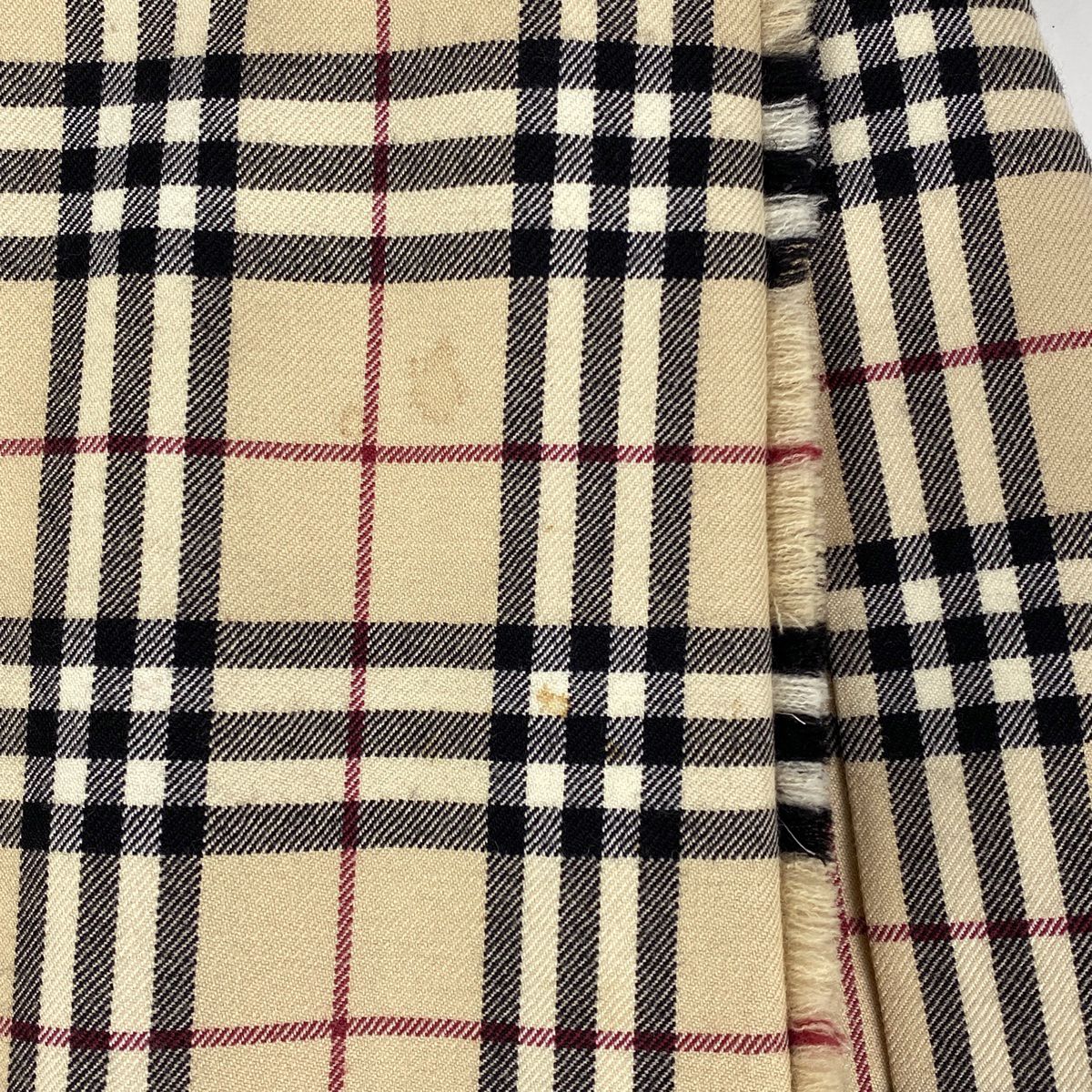 バーバリー BURBERRY チェック柄 プリーツ 巻きスカート ロング