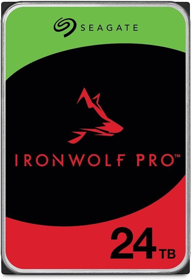 未開封 Seagate IronWolf Pro 24TB 内蔵HDD ST24000NT002 3.5インチ 7200rpm NAS用 据え置き型 高耐久 大容量 ハードディスク