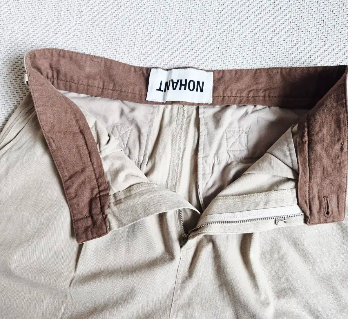  NOHANT ノアン ワンタック コットン チノ パンツ チノパン パンツ