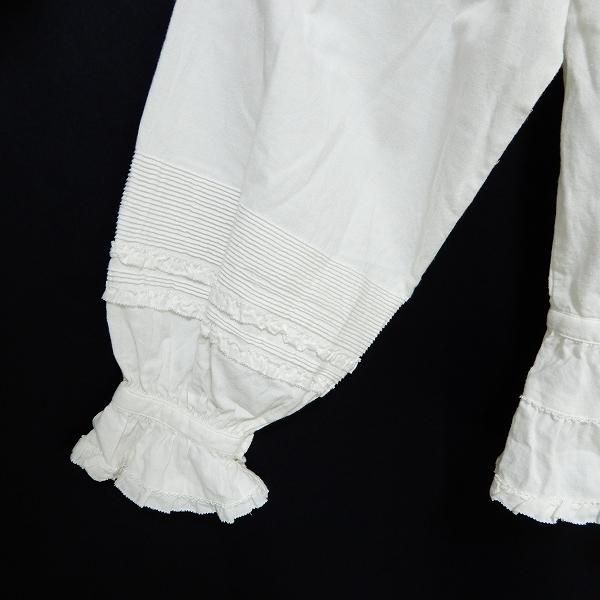 ピンクハウス 長袖 シャツブラウス 白 ピコフリル りぼん ピンクハウス 長袖 シャツブラウス 白 ピコフリル りぼん axc