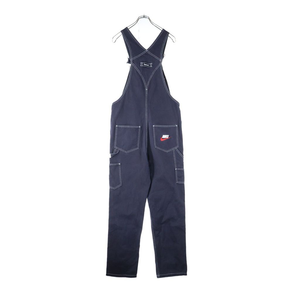 NIKE ナイキ 18AW ×SUPREME Cotton Twill Overalls シュプリーム コットンツイル ロゴエンブロイダリー オーバーオール ブラック AR5575-010