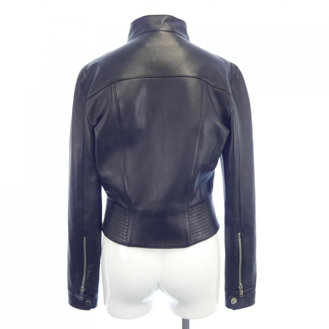 超希少 ディオールオム レザージャケット 黒 44 羊革 メンズ