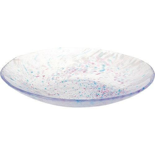 3営業日で発送 東洋佐々木ガラス いろしずく めん皿 ピンク 夏の器 麺皿 素麺 うどん サラダ 37041 WA321 入数 6