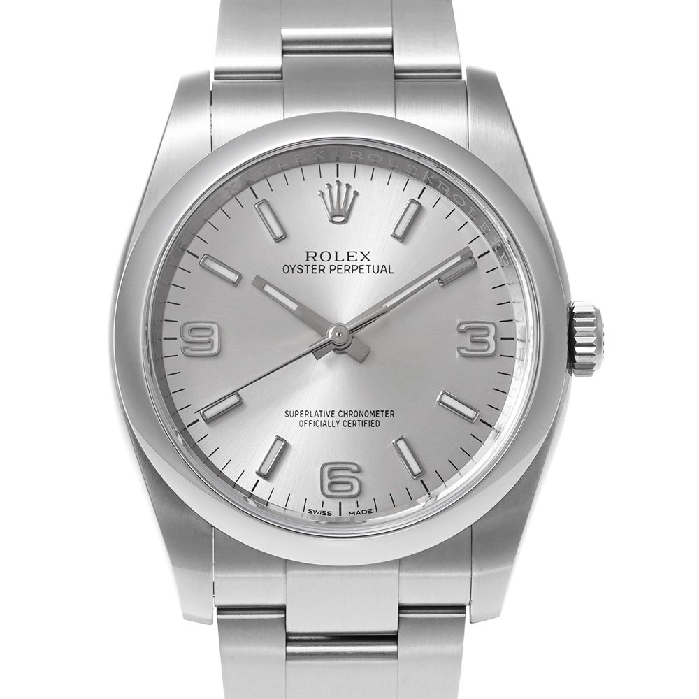 ロレックス オイスターパーペチュアル Ref.116000 ランダム番 シルバー 中古品 メンズ 腕時計