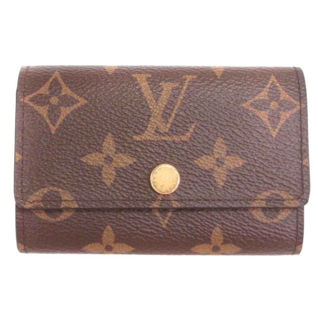 ルイヴィトン LOUIS VUITTON モノグラム ミュルティクレ6 アルマニャック キーケース M62630 茶 ブラウン 小物