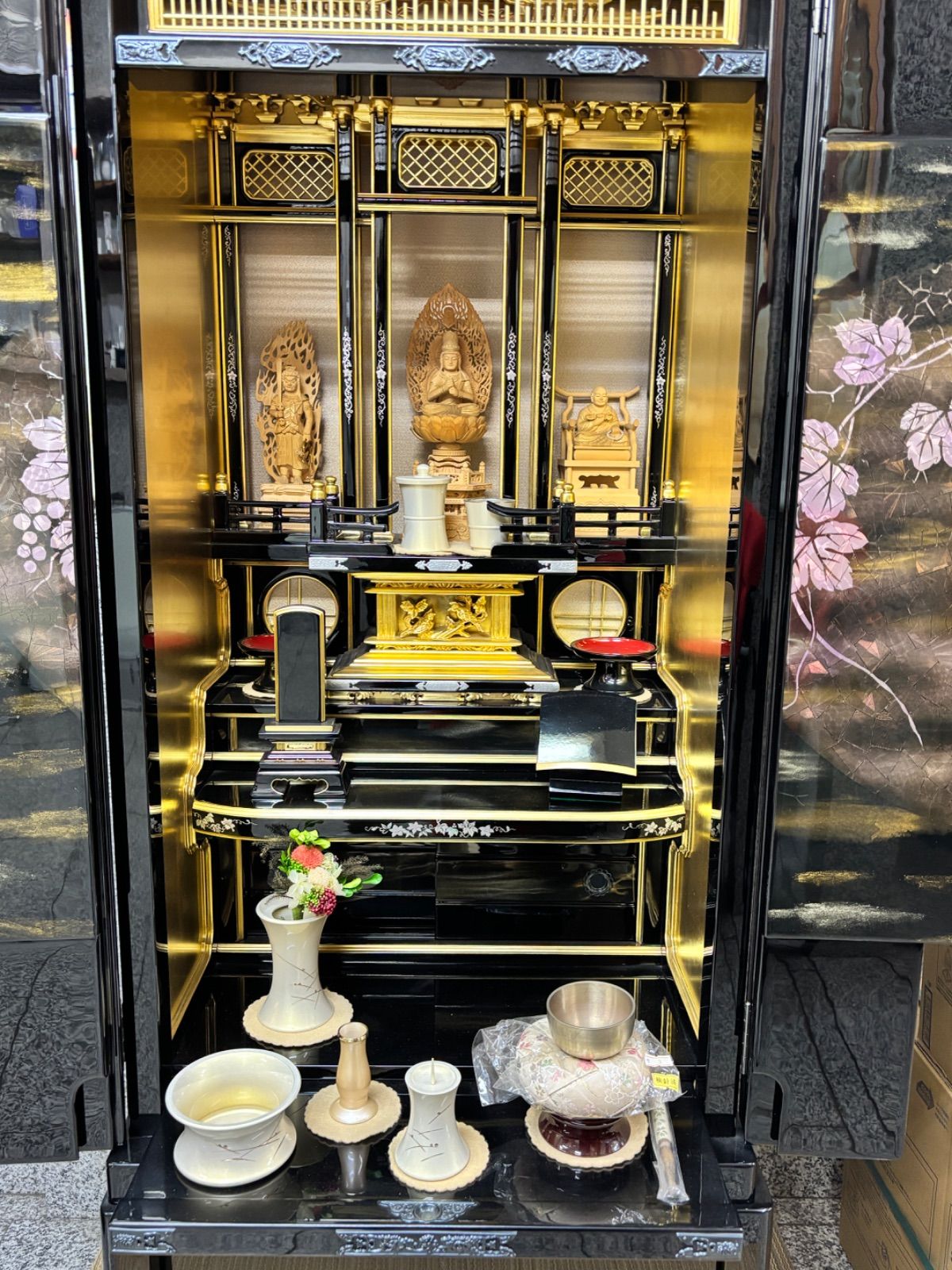西陣シリーズ台付16号 友禅D柄