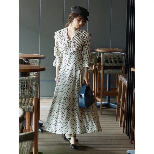 SNIDEL スナイデル ビッグカラークラシカルワンピース SWF0214065  